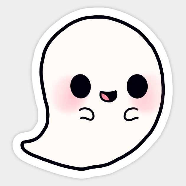 Cute Ghost Sticker by maddie55meadows